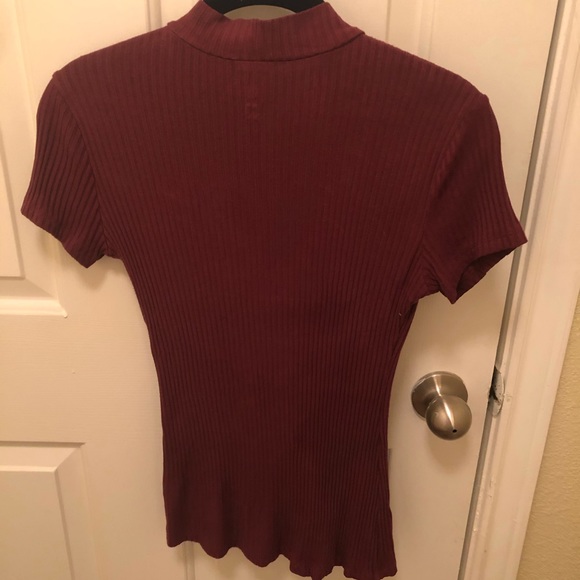 Red Cut-out Shirt from Me to We Essentials - Picture 2 of 2